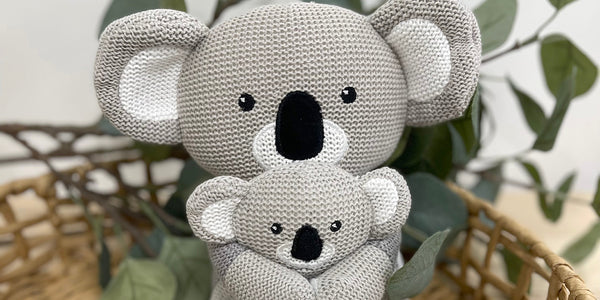 knit koala toys for baby