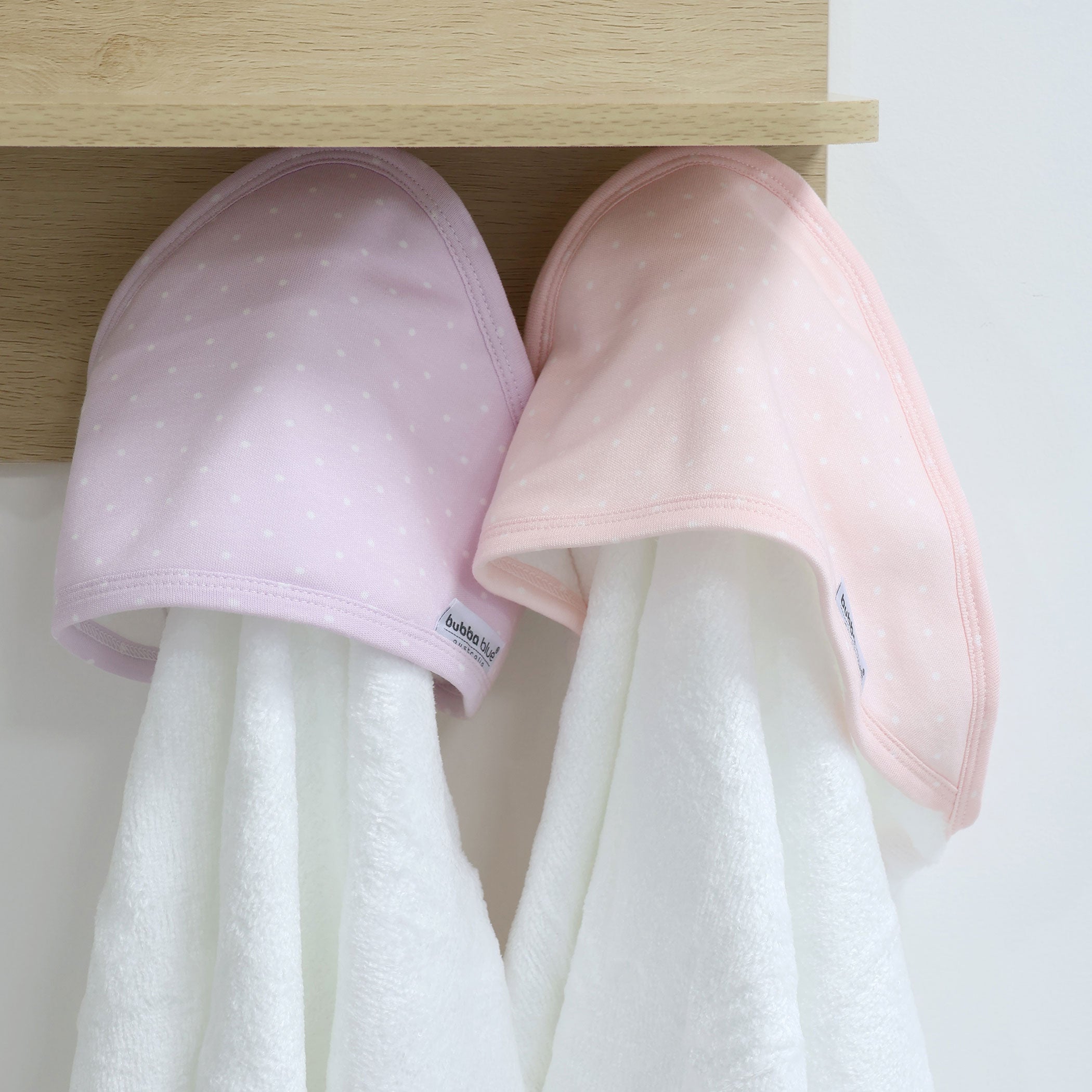 Confetti 2pk Hooded Towel Pink/Lilac