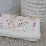 Sleeping Bunny Reversible Fleece Cuddle Blanket - Bubba Blue Australia