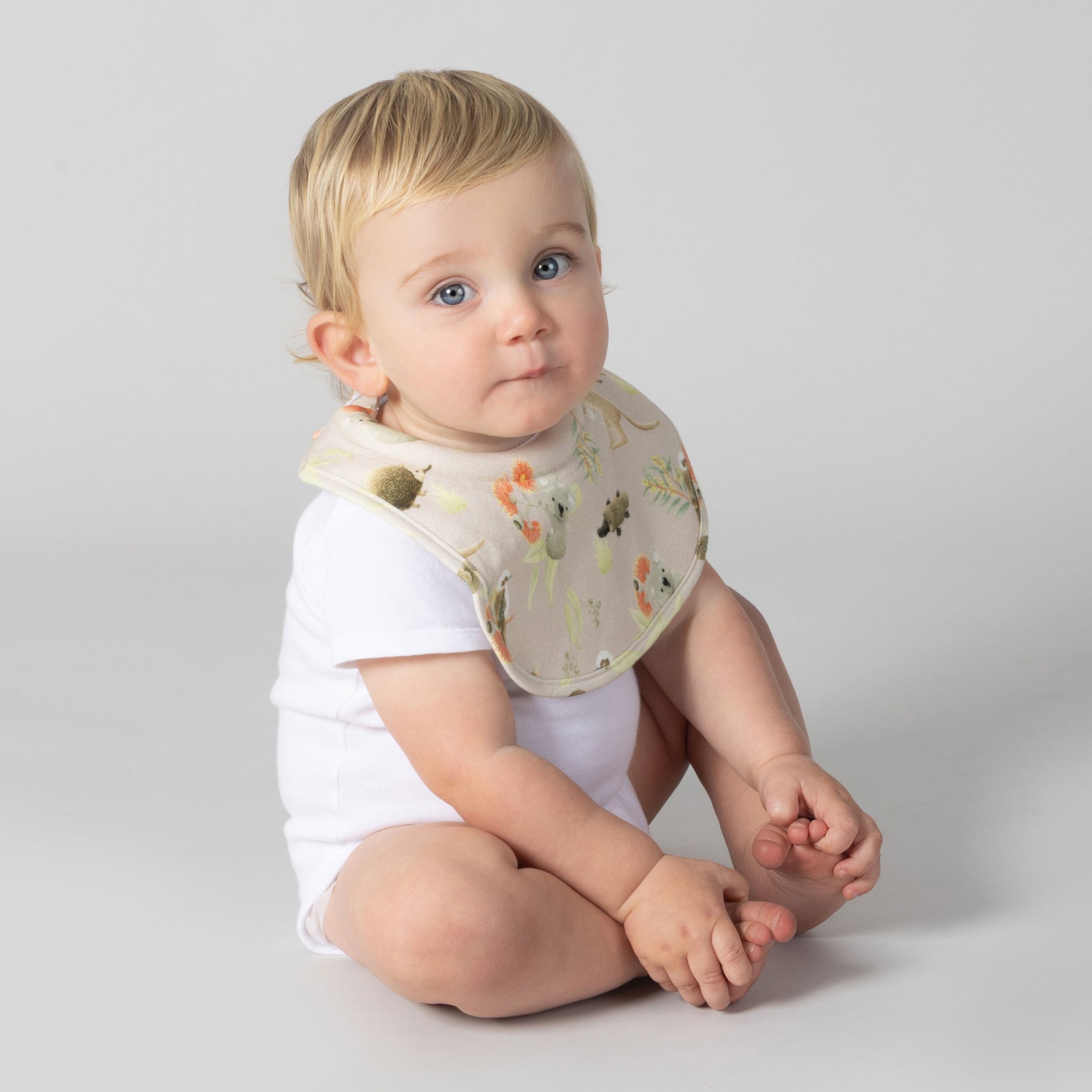 Aussie Animals 2pk Dribble Bibs - Bubba Blue Australia
