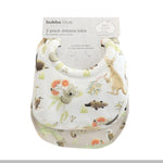 Aussie Animals 2pk Dribble Bibs - Bubba Blue Australia