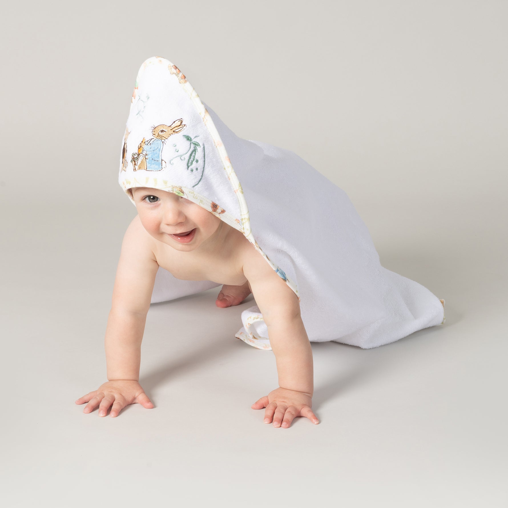 Peter Rabbit & Benjamin Bunny Hooded Towel - Bubba Blue Australia