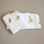 Aussie Animals 3pk Wash Cloths - Bubba Blue Australia