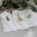 Aussie Animals 3pk Wash Cloths - Bubba Blue Australia