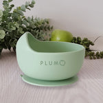 Plum Silicone Duck Egg Bowl - Olive - Bubba Blue Australia