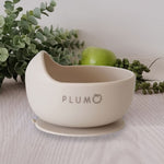 Plum Silicone Duck Egg Bowl - Sand - Bubba Blue Australia