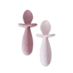 Plum Silicone 2pk Easy Grip Spoon Set- Dusty Berry/Rose - Bubba Blue Australia