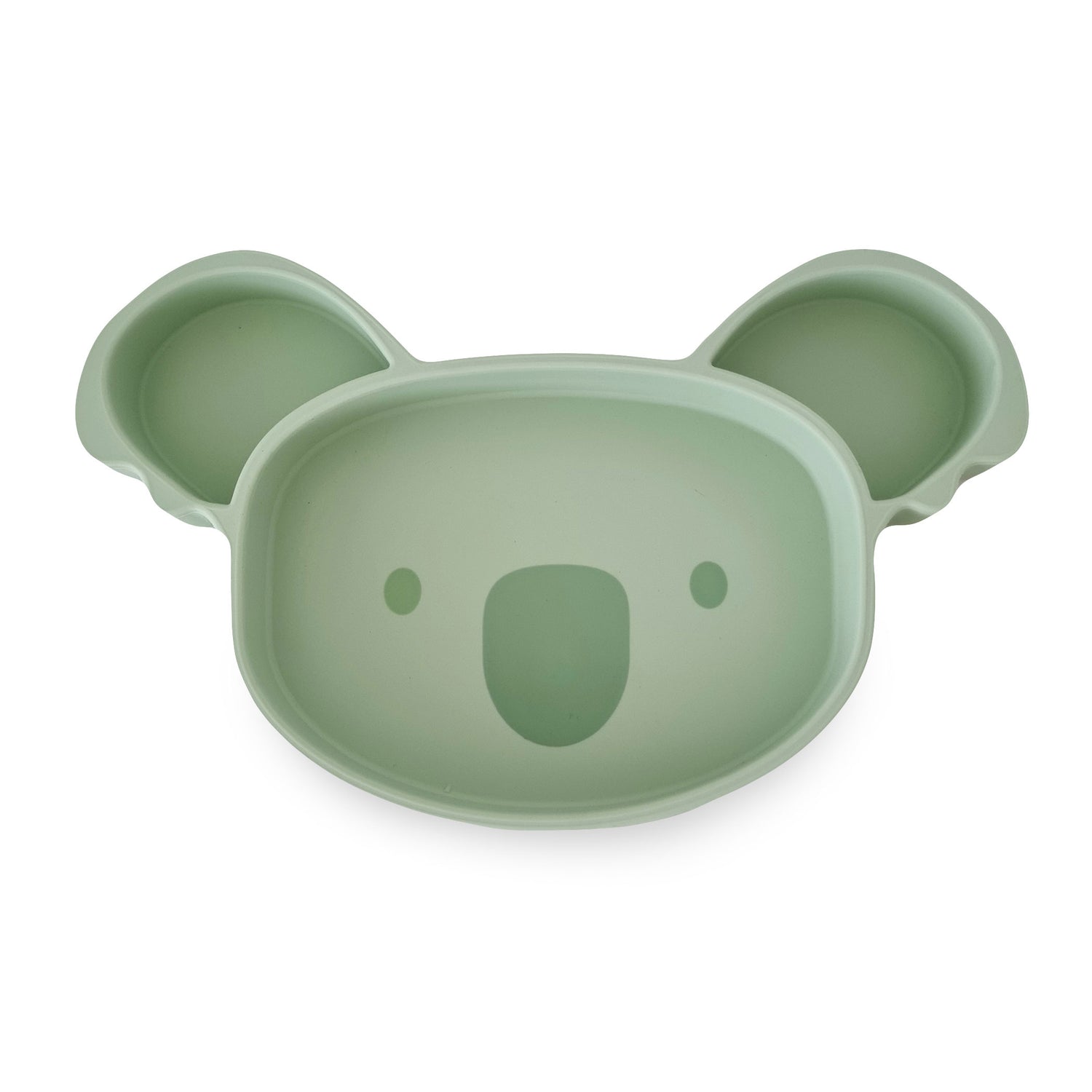 Plum Silicone Suction Koala Plate - Olive - Bubba Blue Australia