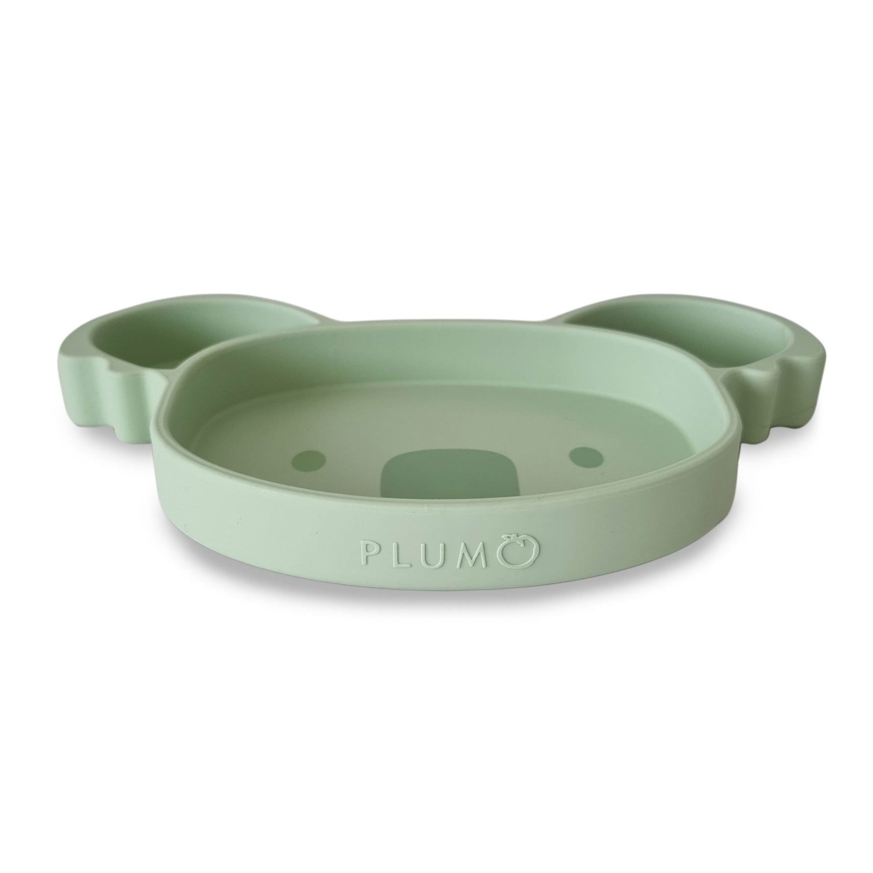 Plum Silicone Suction Koala Plate - Olive - Bubba Blue Australia