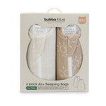 Nordic 0.2 TOG 2pk Air+ Sleep Bags Sand/Chestnut - Bubba Blue Australia