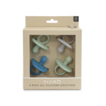 PLUM 4pk Silicone Soothers Mystery Box NB-6M - Bubba Blue Australia