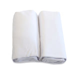 Bamboo White 2pk Cot Jersey Fitted Sheets - Bubba Blue Australia