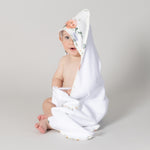 Peonies Bamboo 2pk Hooded Towels - Bubba Blue Australia