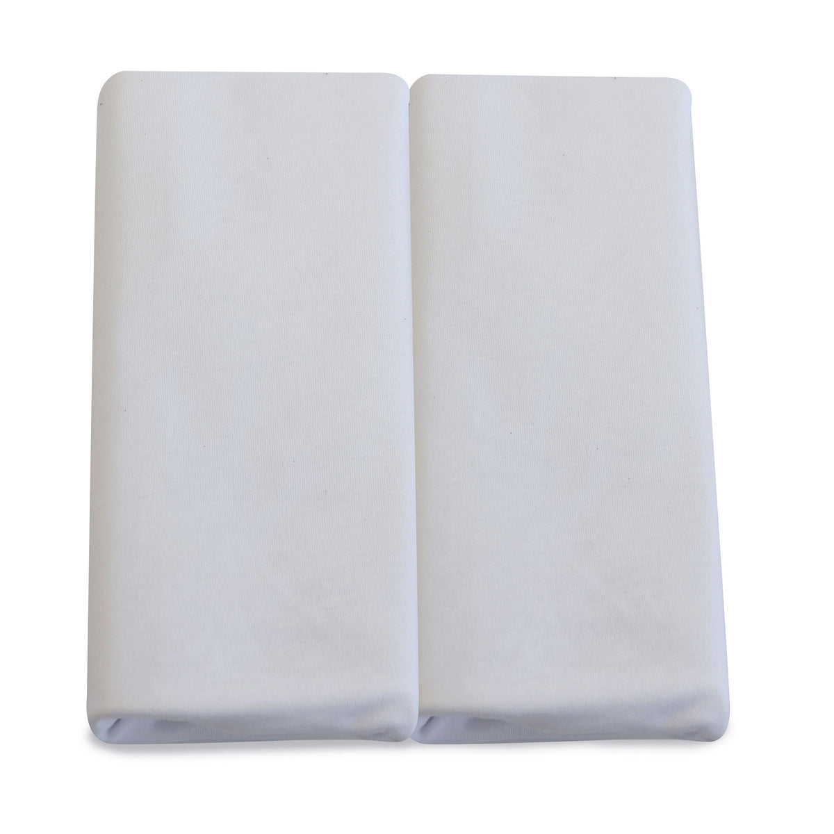 Bamboo White 2pk Moses Basket Jersey Fitted Sheets - Bubba Blue Australia