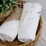 Organic Cotton 2pk Hooded Towels - Chestnut - Bubba Blue Australia