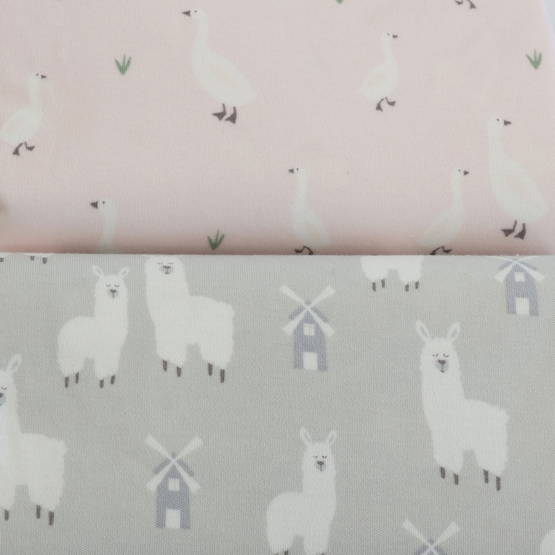 Provincial 2pk Waterproof Change Pad Covers - Blush/Grey - Bubba Blue Australia