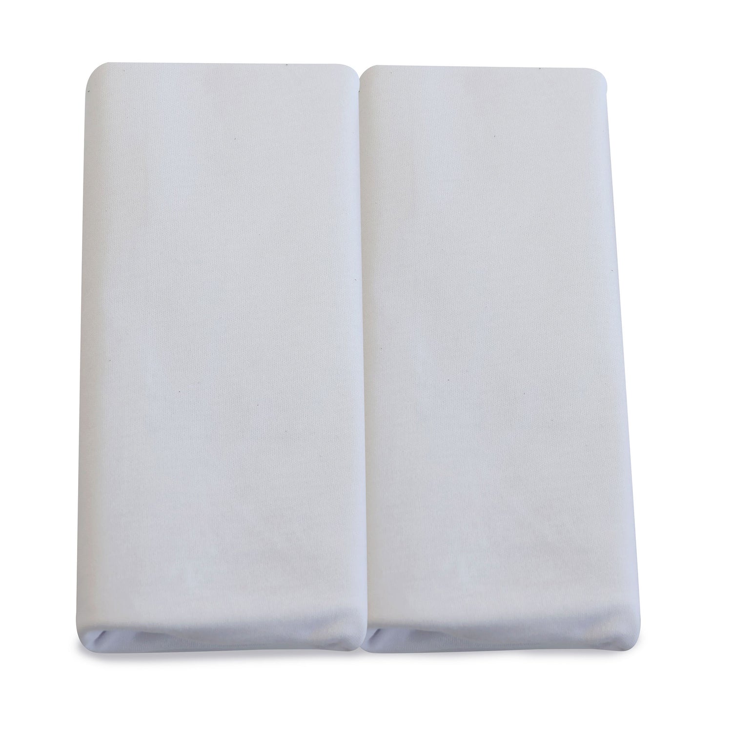 Bamboo White 2pk Co Sleeper/Bedside Sleeper Jersey Fitted sheets - Bubba Blue Australia