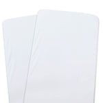 Bamboo White 2pk Co Sleeper/Bedside Sleeper Jersey Fitted sheets - Bubba Blue Australia