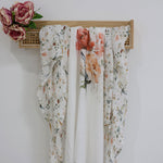 Peonies Bamboo 3pk Muslin Wraps - Bubba Blue Australia
