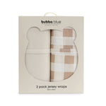 Bubba Sundae 2pk Jersey Wraps - Chestnut - Bubba Blue Australia