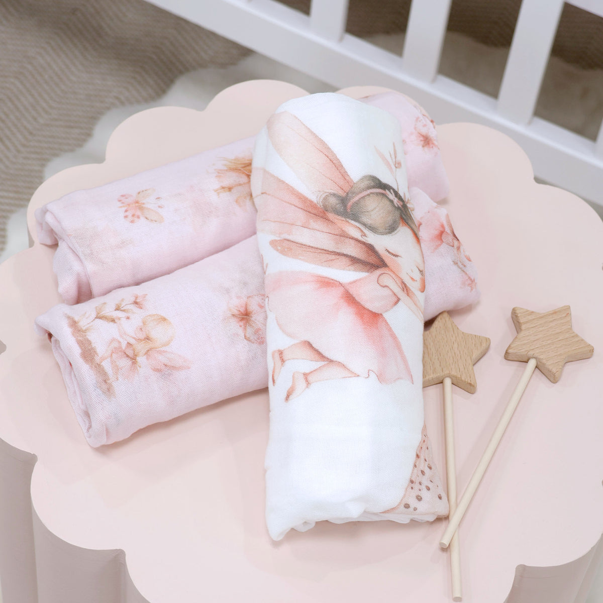Fairy Princess 3pk Muslin Wraps