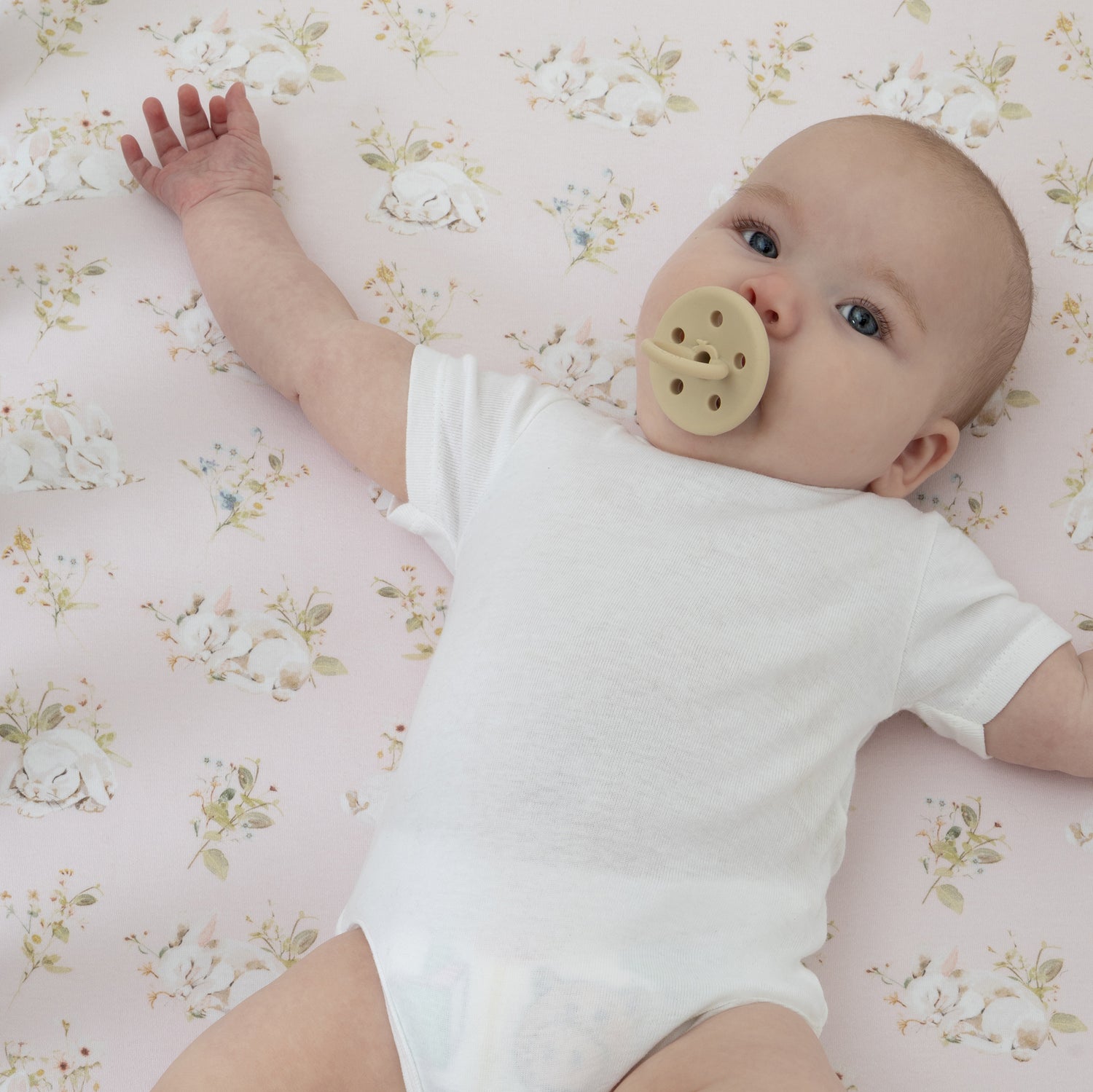 Sleeping Bunny Jersey Cot Fitted Sheet - Bubba Blue Australia