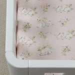 Sleeping Bunny Jersey Cot Fitted Sheet - Bubba Blue Australia