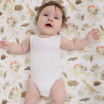 Aussie Animals Jersey Cot Fitted Sheet - Bubba Blue Australia