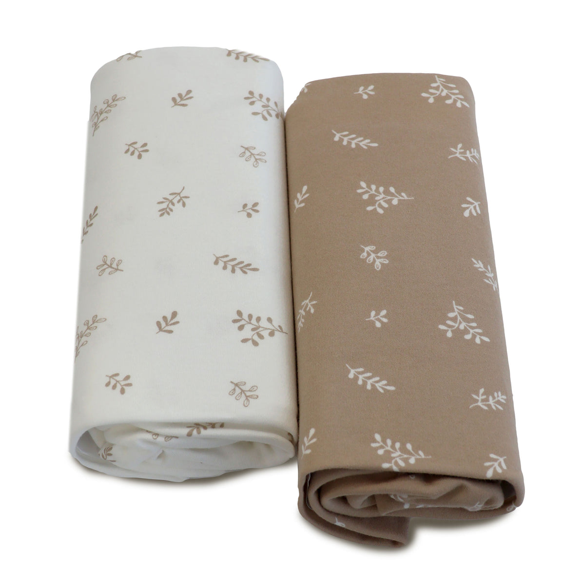 Organic Cotton 2pk Cot Fitted Sheets - Chestnut - Bubba Blue Australia