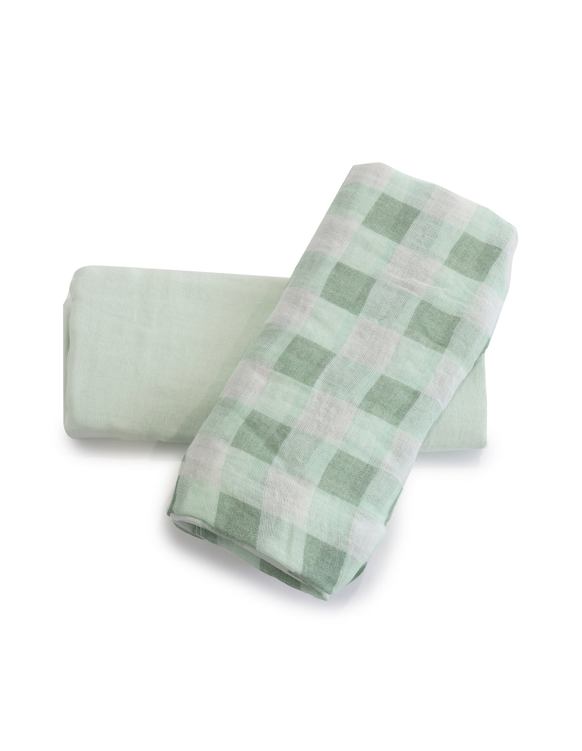 Bubba Sundae 2pk Muslin Wraps - Green Tea - Bubba Blue Australia