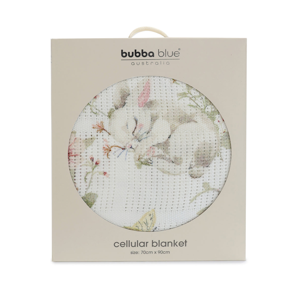 Sleeping Bunny Cellular Blanket - Bubba Blue Australia