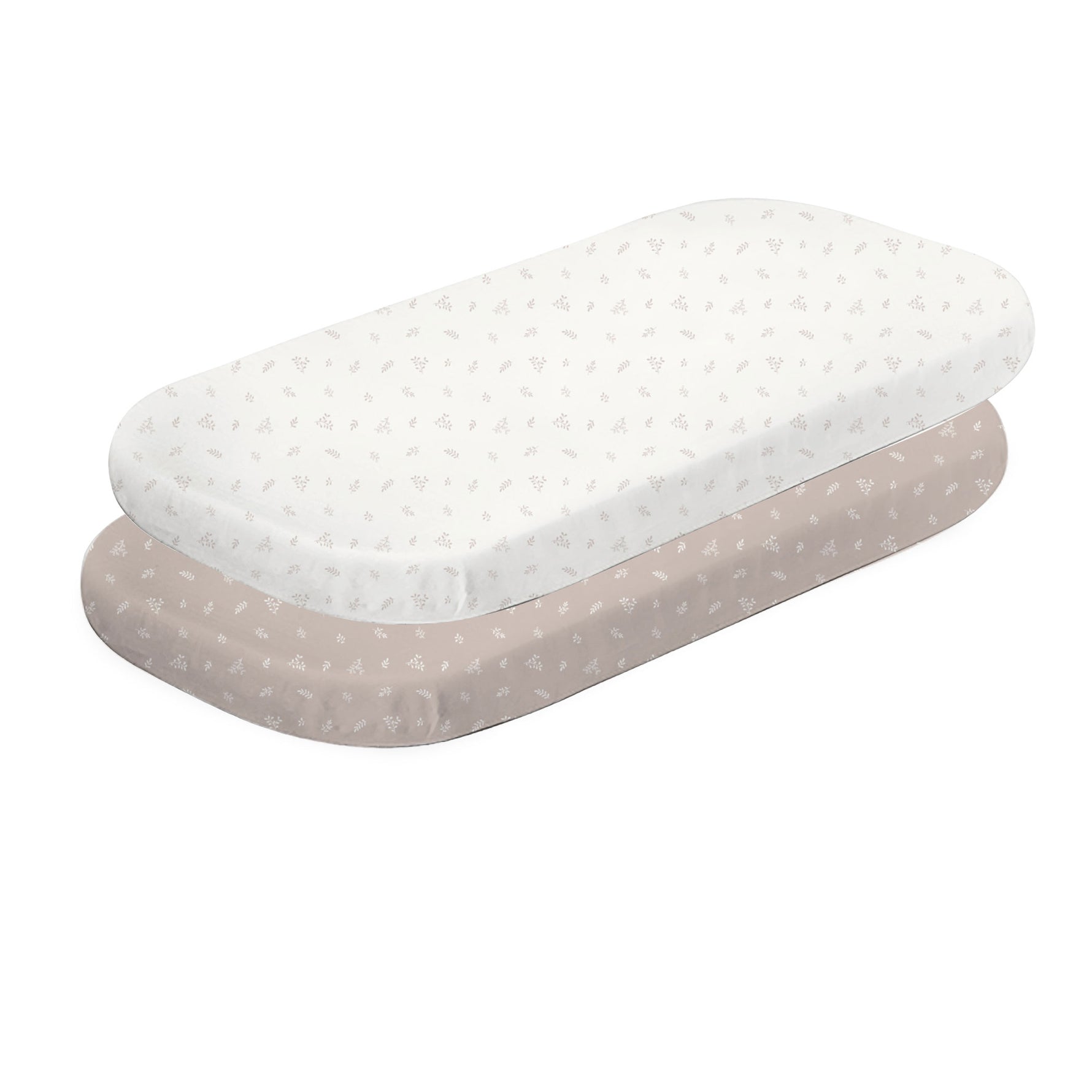 Organic Cotton 2pk Co Sleeper/Bedside Sleeper Fitted Sheets - Chestnut - Bubba Blue Australia