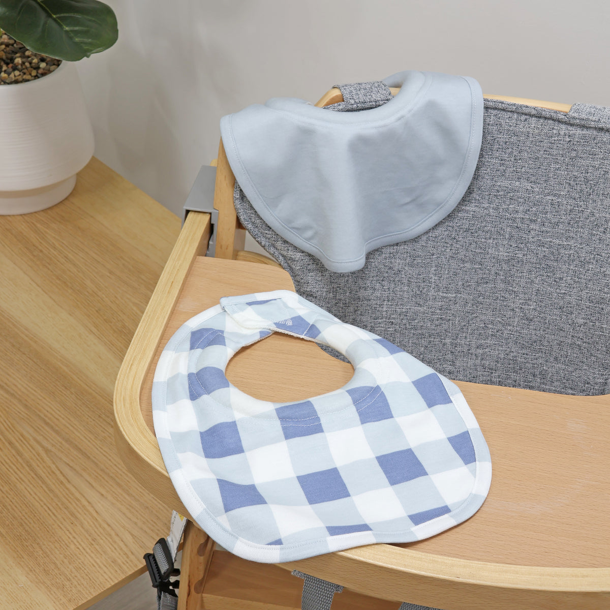 Bubba Sundae 2pk Dribble Bibs - Blueberry - Bubba Blue Australia