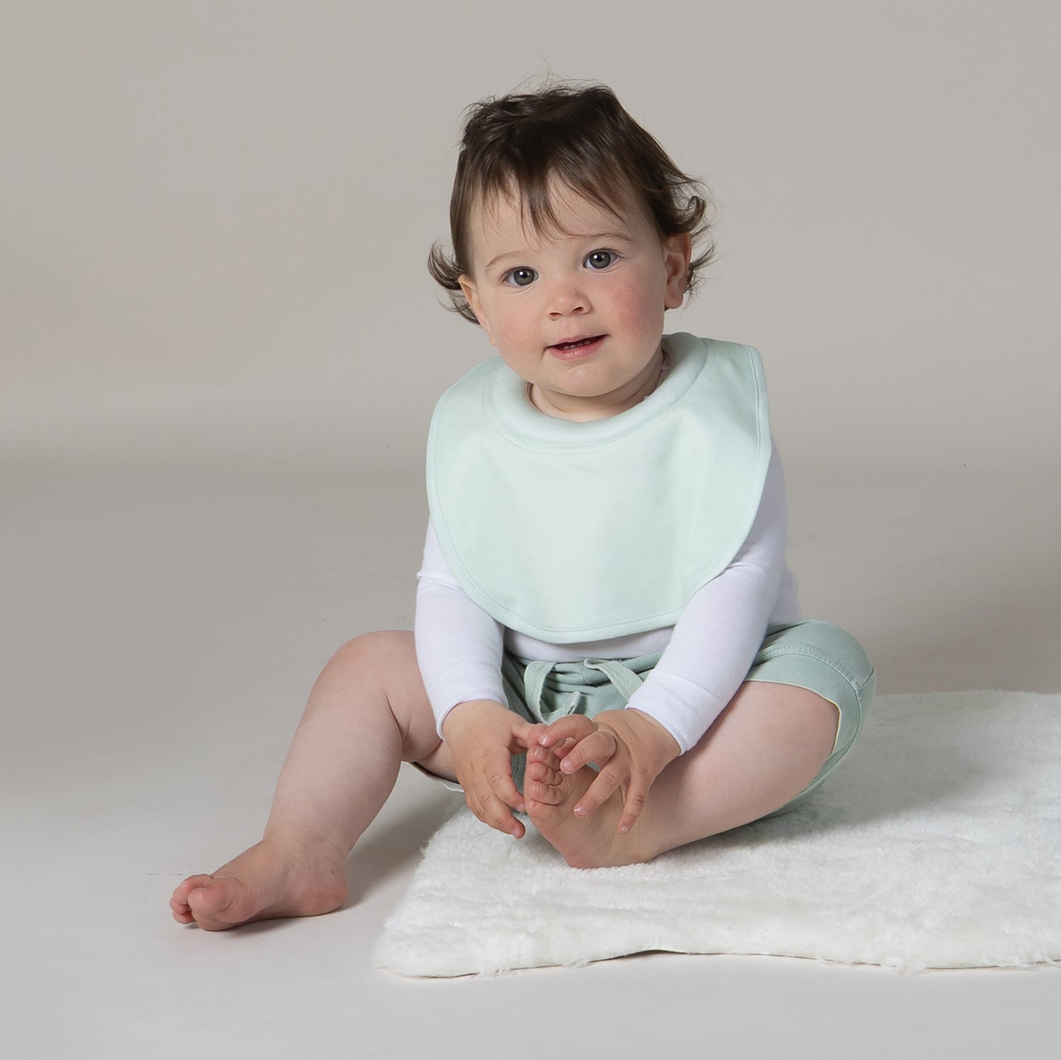 Bubba Sundae 2pk Dribble Bibs - Greentea - Bubba Blue Australia