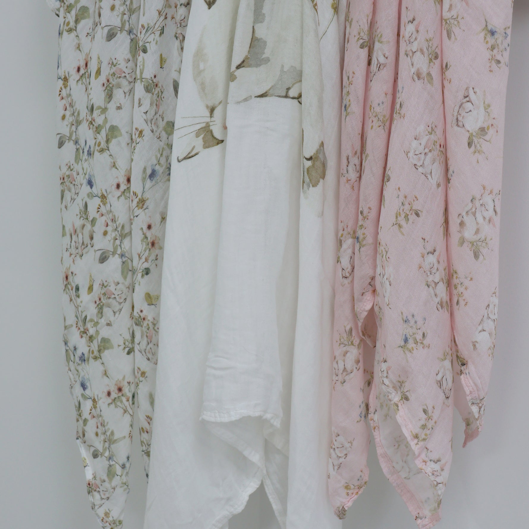 Sleeping Bunny 3pk Muslin Wraps - Bubba Blue Australia