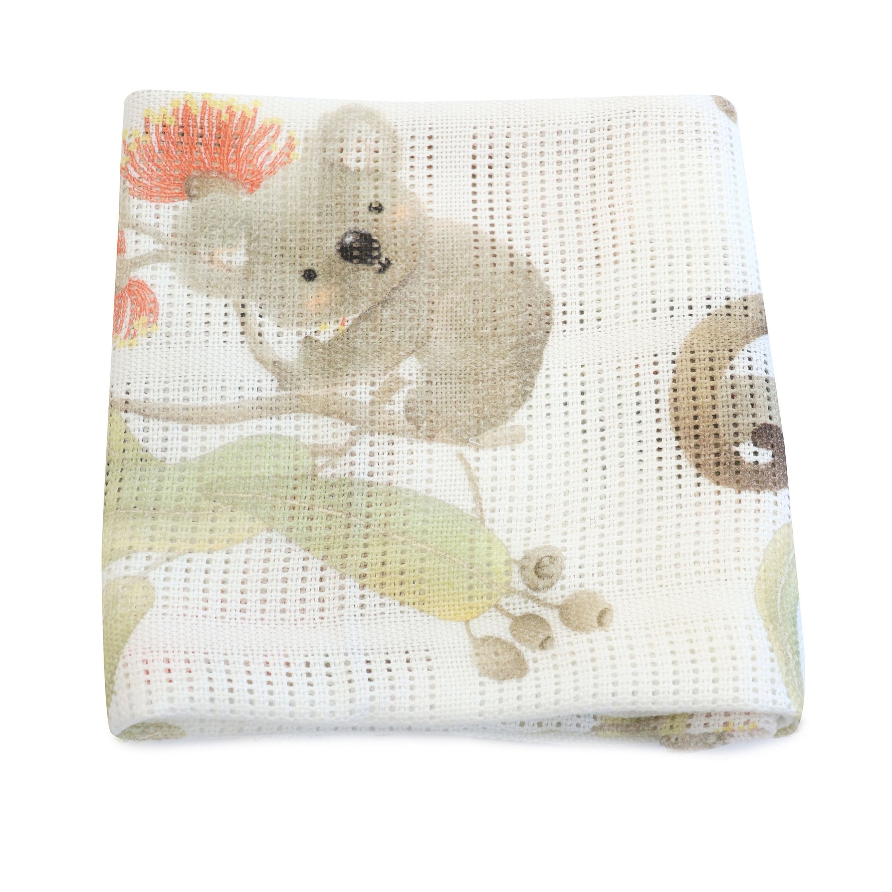 Aussie Animals Cellular Blanket - Bubba Blue Australia