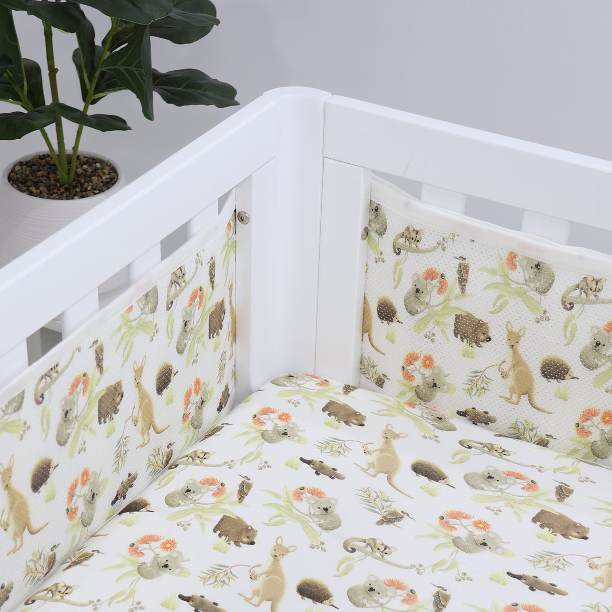 Aussie Animals Air+ Cot Liner - Bubba Blue Australia