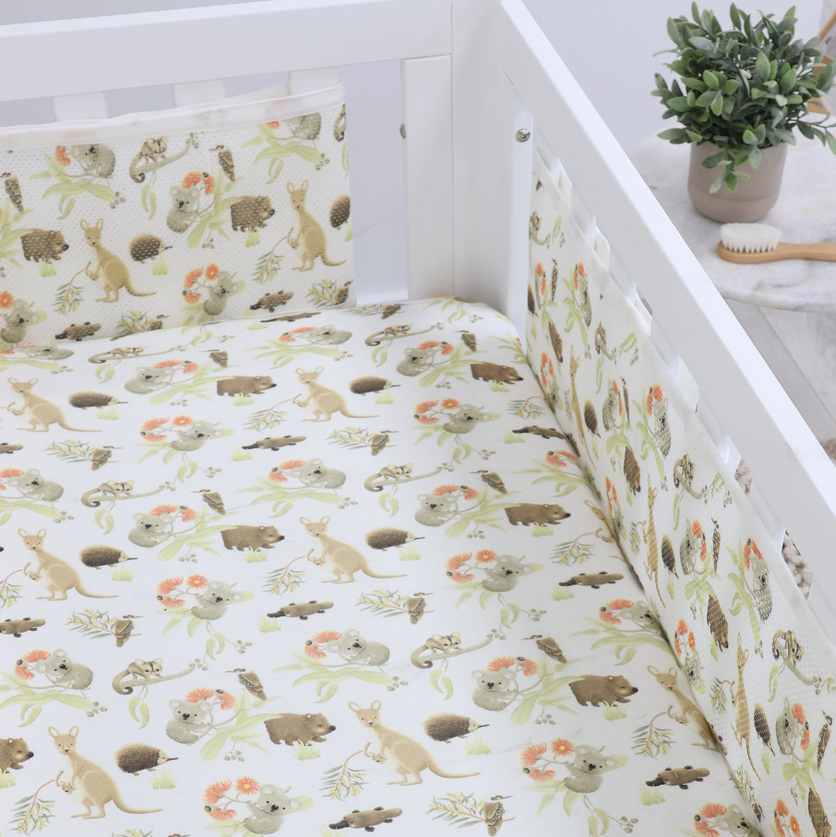 Aussie Animals Air+ Cot Liner - Bubba Blue Australia