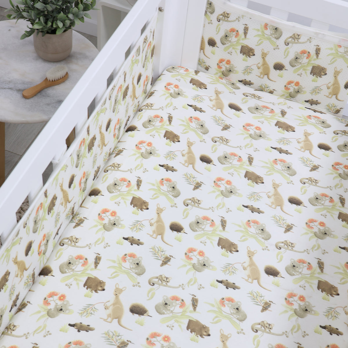 Aussie Animals Air+ Cot Liner - Bubba Blue Australia