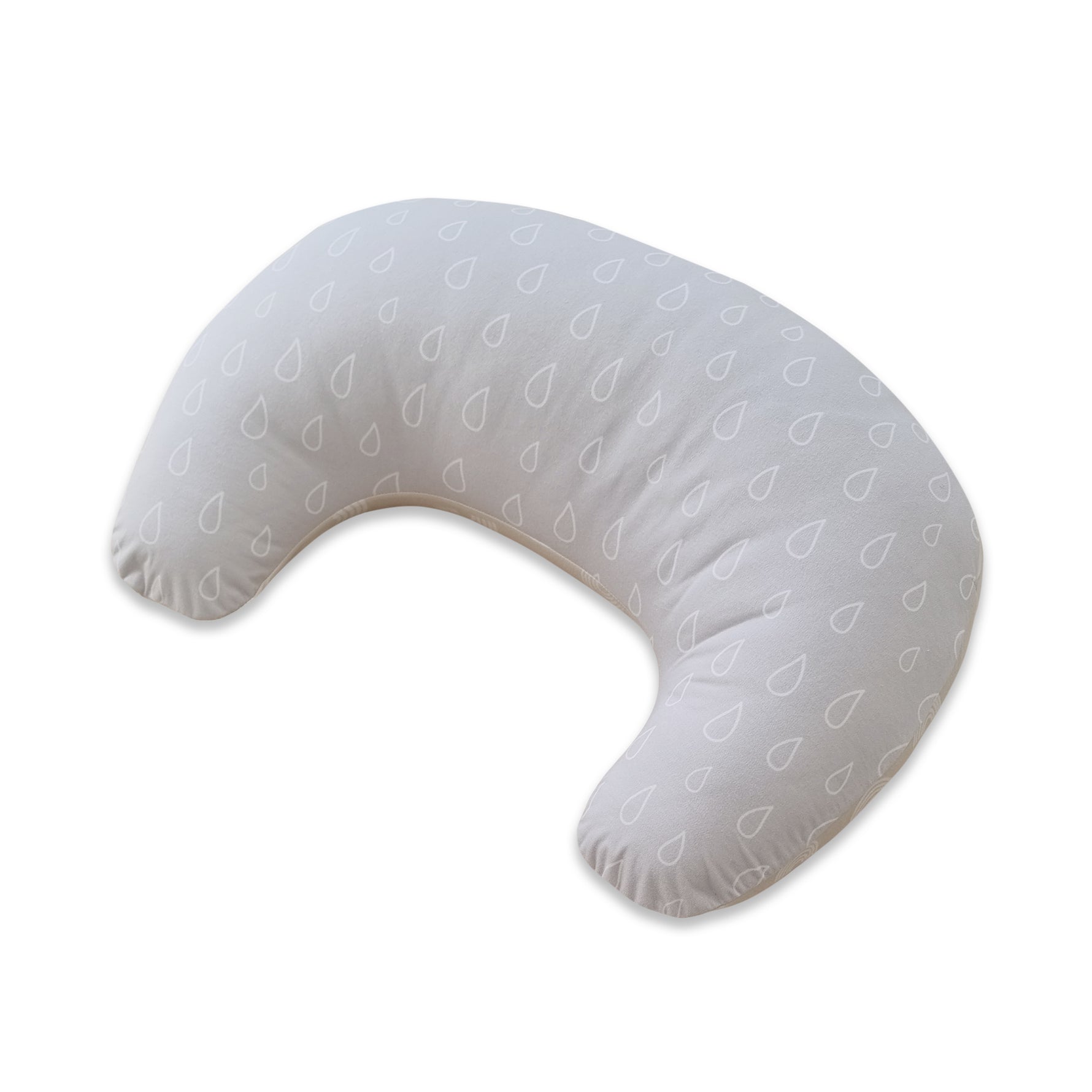 Nordic Nursing Pillow Sand/Grey Plus FREE Bamboo 100 Sheets Nappy Liners - Bubba Blue Australia