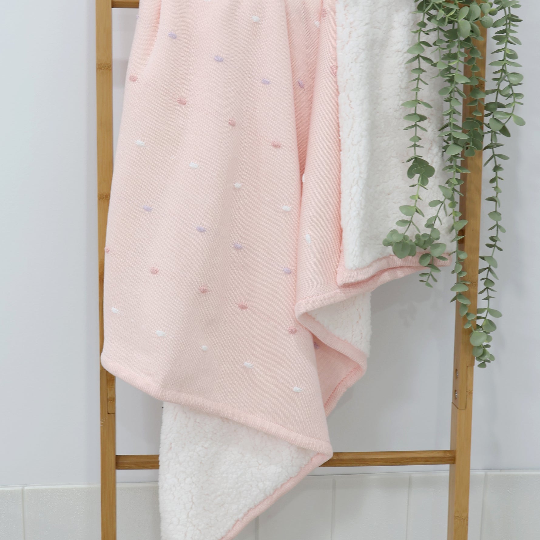 Confetti Knit Blanket - Berry - Bubba Blue Australia
