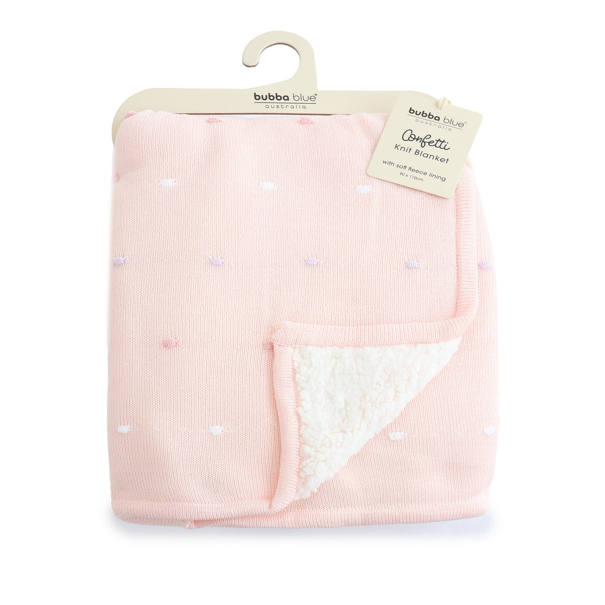 Confetti Knit Blanket - Berry - Bubba Blue Australia