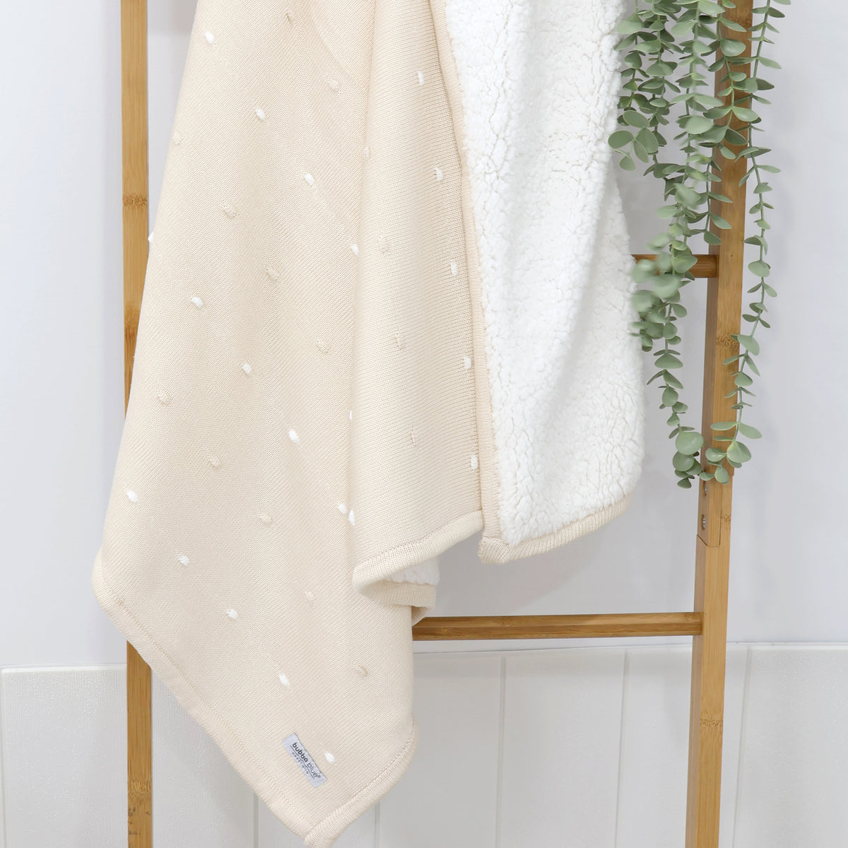 Confetti Knit Blanket - Sand - Bubba Blue Australia