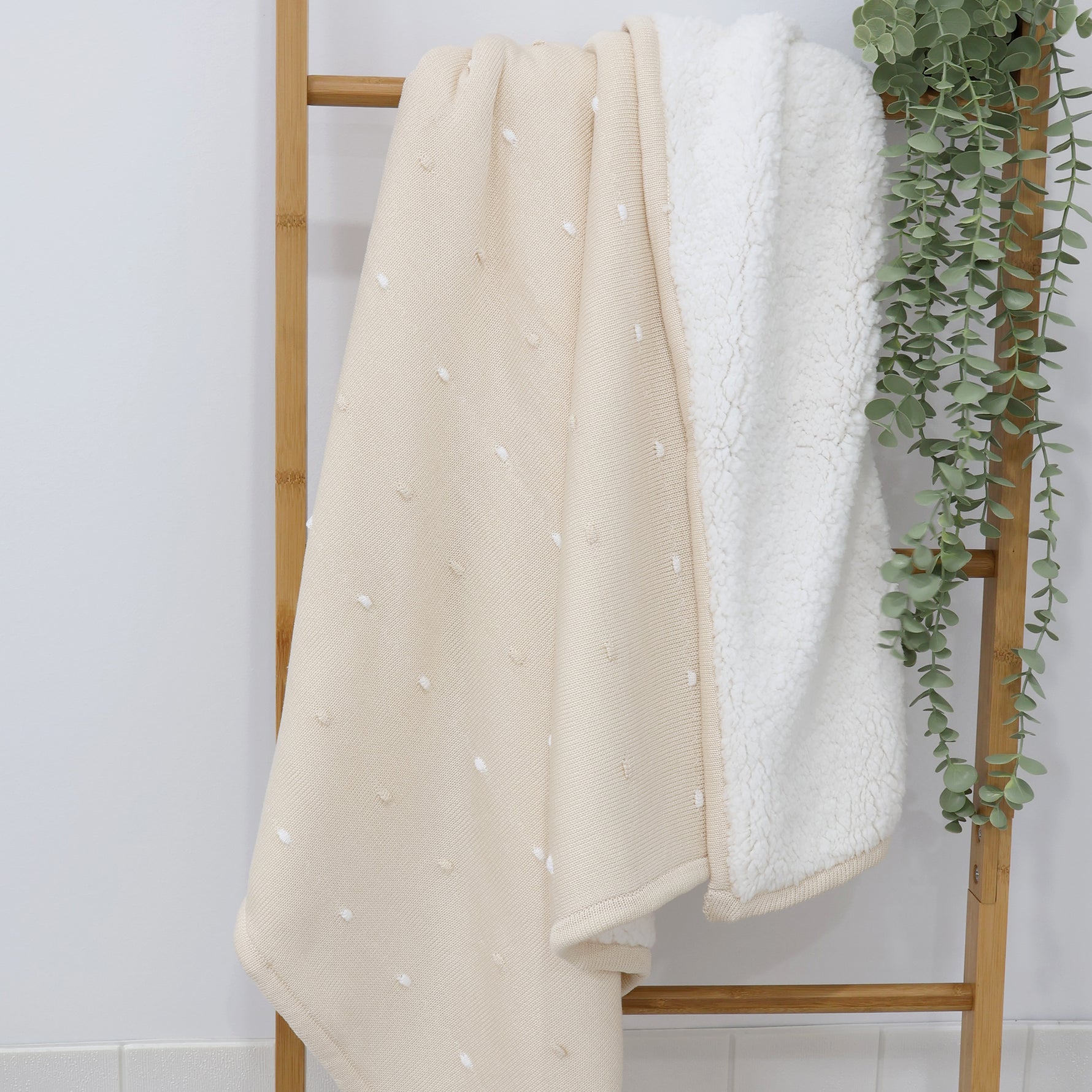 Confetti Knit Blanket - Sand - Bubba Blue Australia