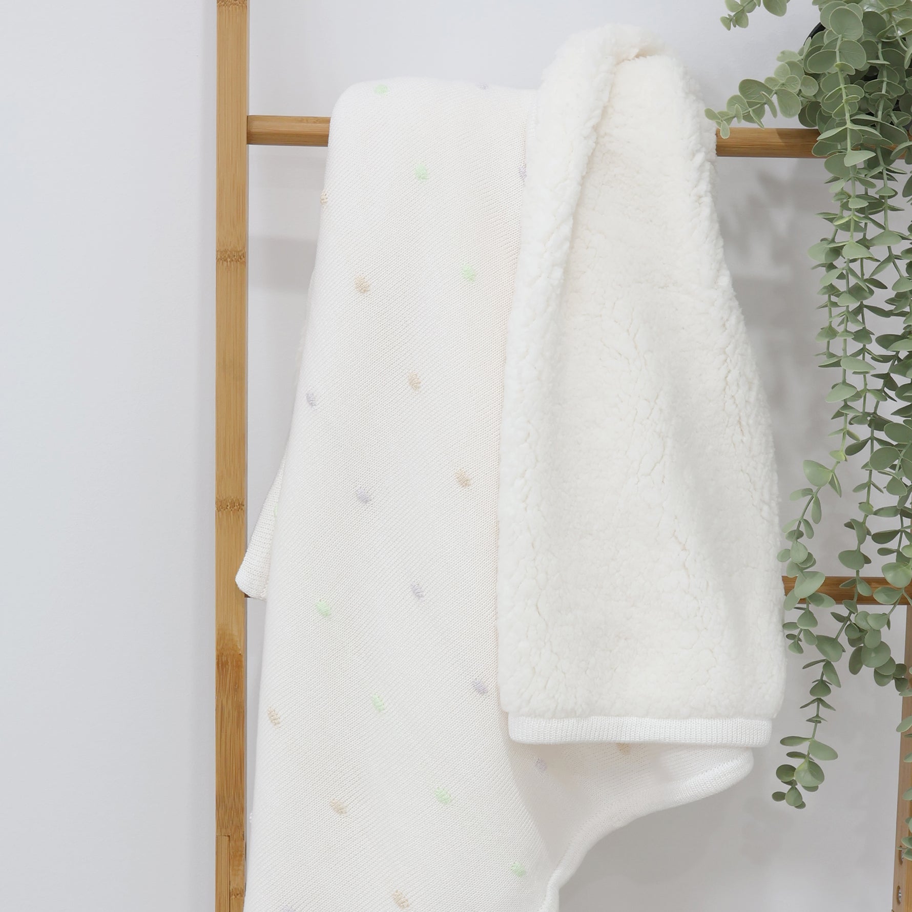 Confetti Knit Blanket - White - Bubba Blue Australia