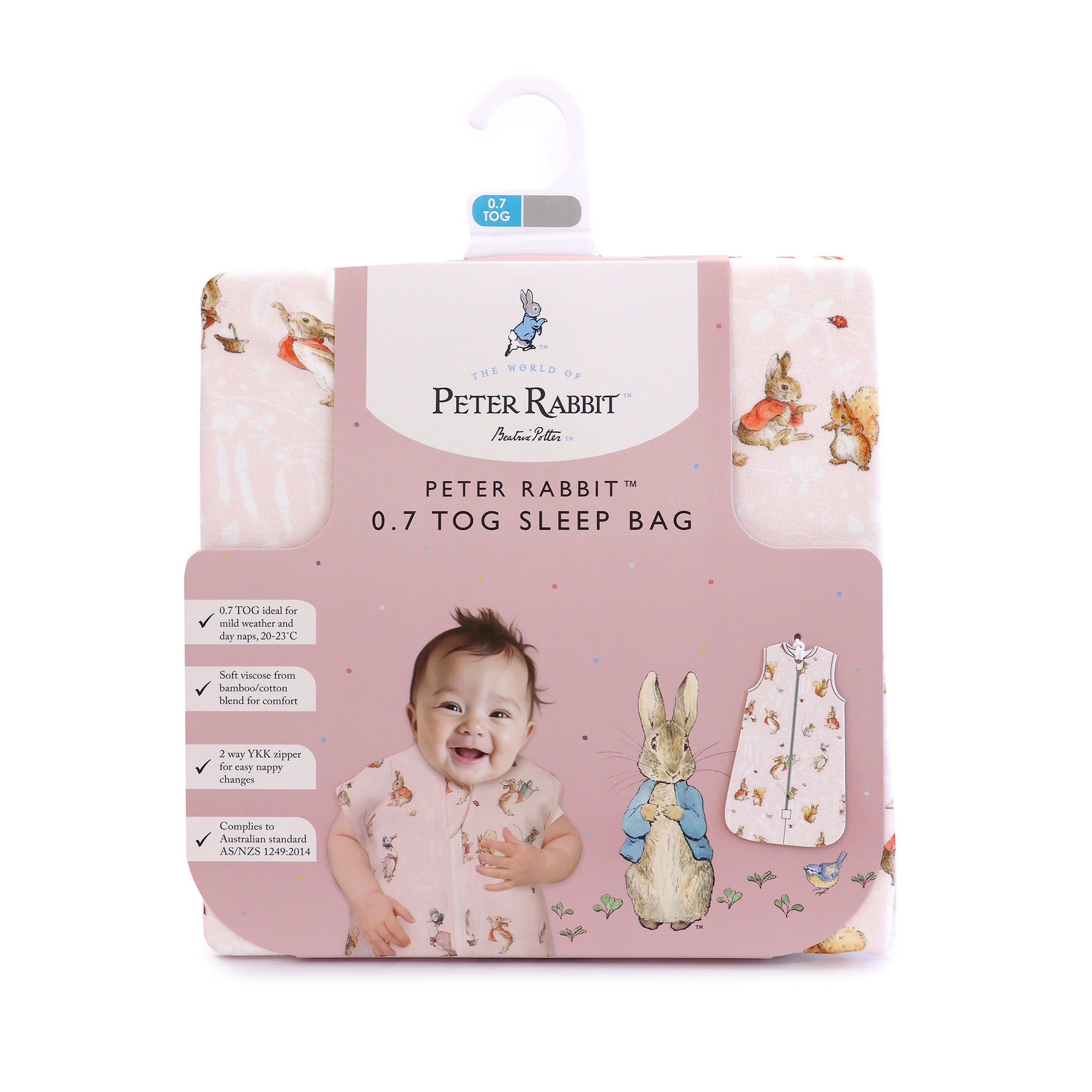 Flopsy Mopsy & Cottontail 0.7 TOG Sleep Bag - Bubba Blue Australia