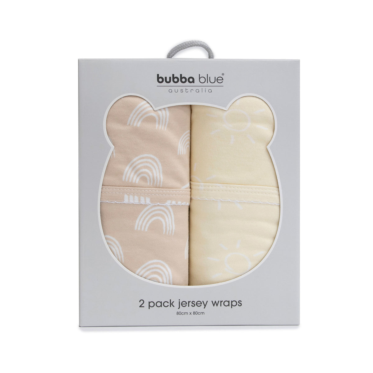 Nordic 2pk Jersey Wrap Vanilla/Latte - Bubba Blue Australia