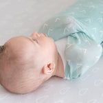Nordic 3pk Muslin Wraps Dusty Sky/Mint - Bubba Blue Australia