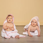 Nordic 2pk Hooded Towel Dusty Berry/Rose - Bubba Blue Australia