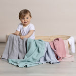 Nordic 2pk Cellular Blanket Grey/Sand - Bubba Blue Australia